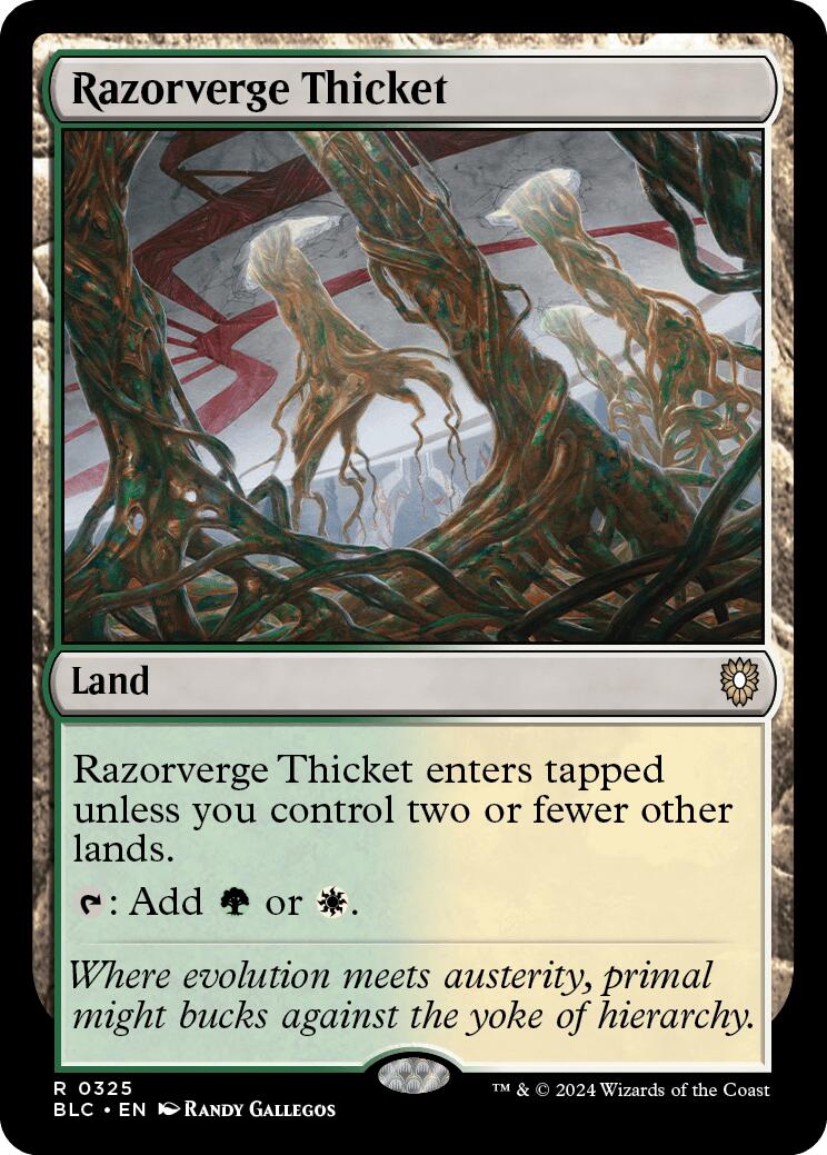 Razorverge Thicket [Bloomburrow Commander] | Webway Games