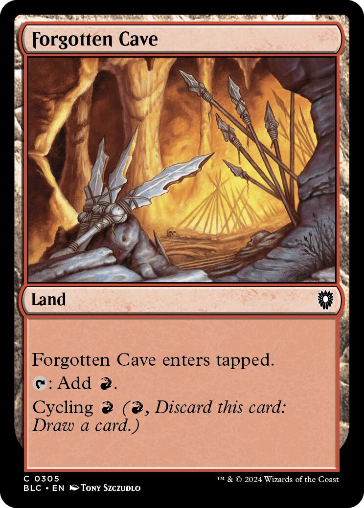 Forgotten Cave [Bloomburrow Commander] | Webway Games