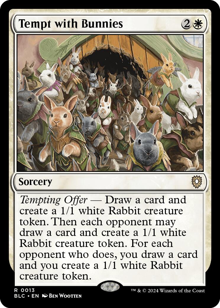 Tempt with Bunnies [Bloomburrow Commander] | Webway Games