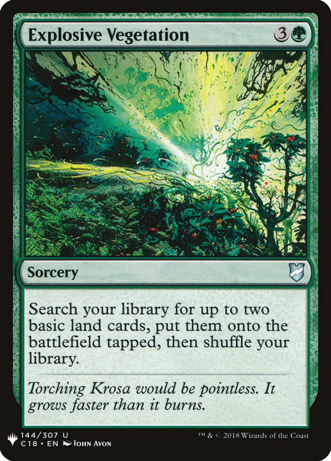 Explosive Vegetation [Mystery Booster] | Webway Games