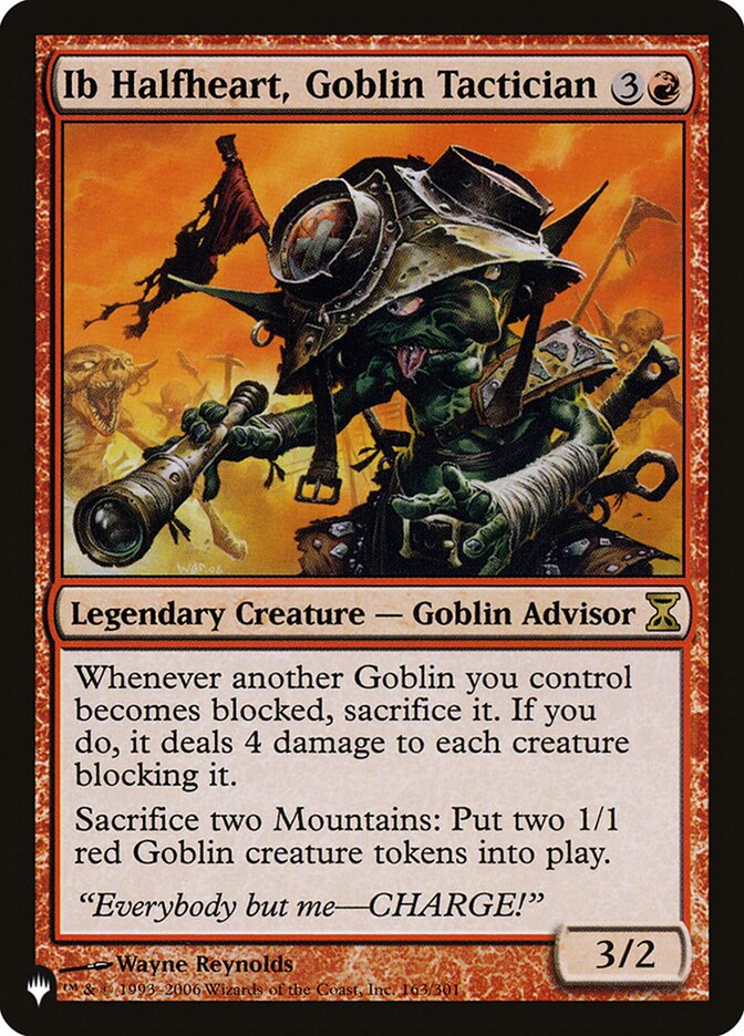 Ib Halfheart, Goblin Tactician [The List] | Webway Games