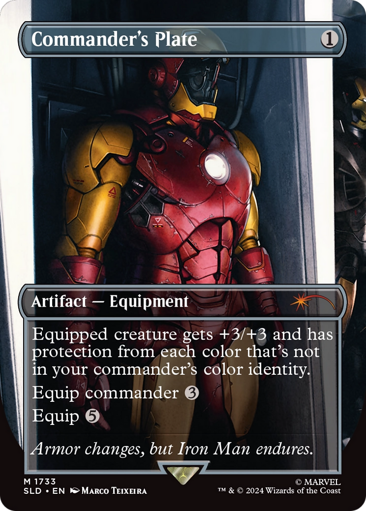 Commander's Plate (1733) (Rainbow Foil) [Secret Lair Drop Series] | Webway Games