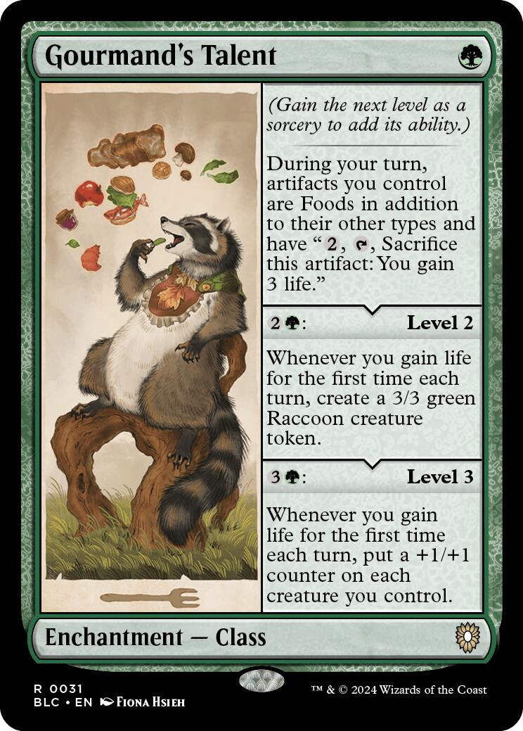 Gourmand's Talent [Bloomburrow Commander] | Webway Games