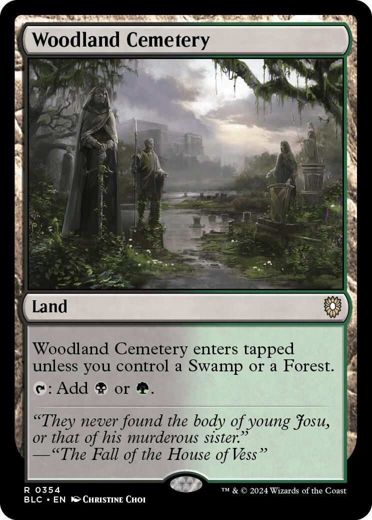 Woodland Cemetery [Bloomburrow Commander] | Webway Games