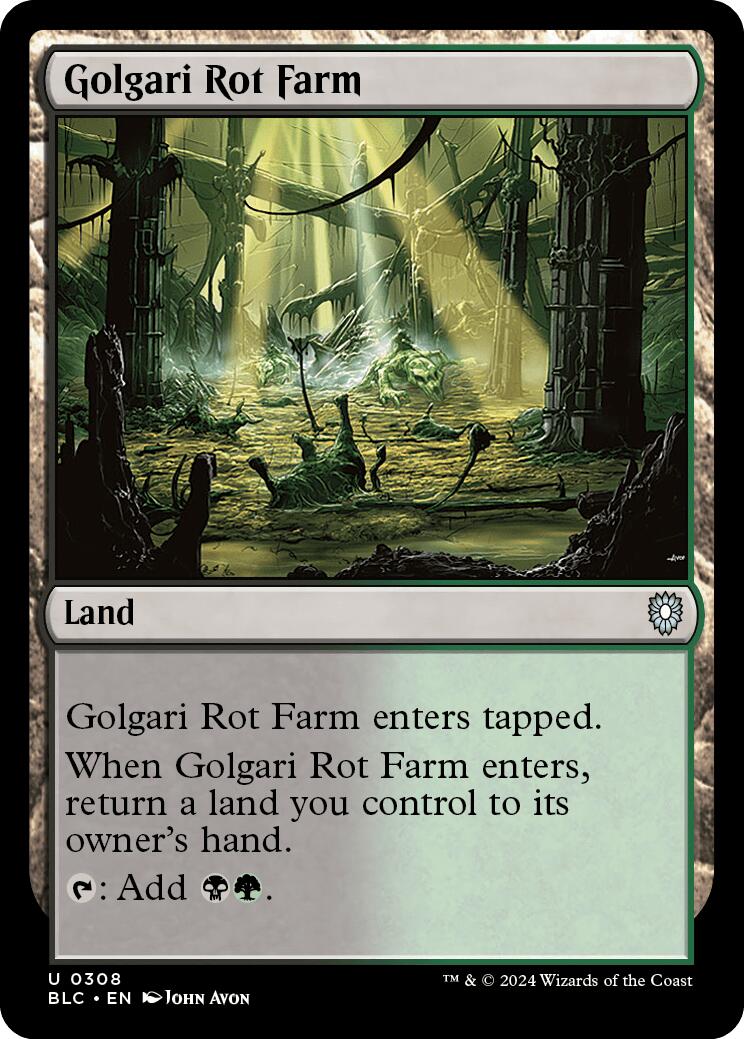 Golgari Rot Farm [Bloomburrow Commander] | Webway Games
