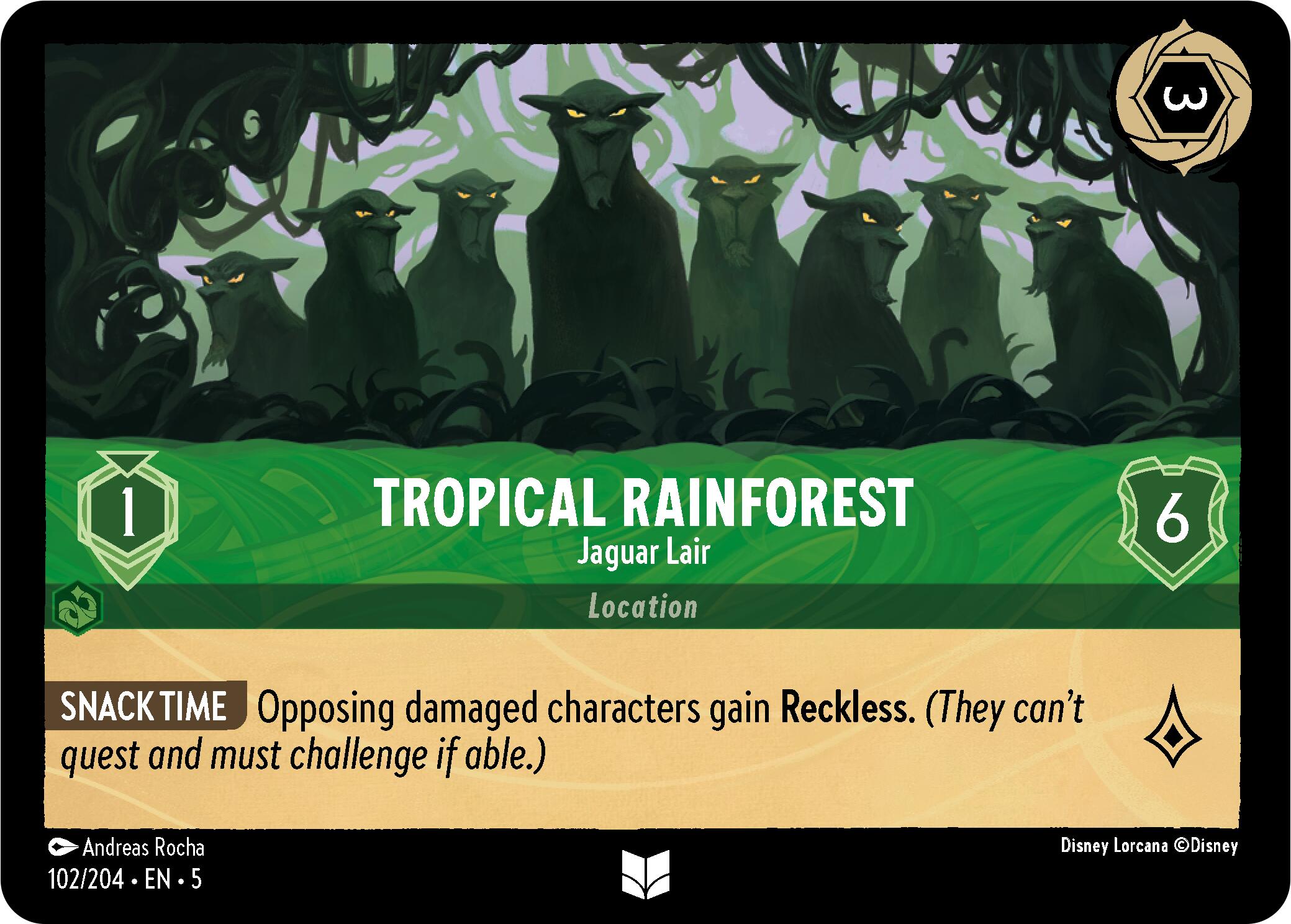 Tropical Rainforest - Jaguar Lair (102/204) [Shimmering Skies] | Webway Games