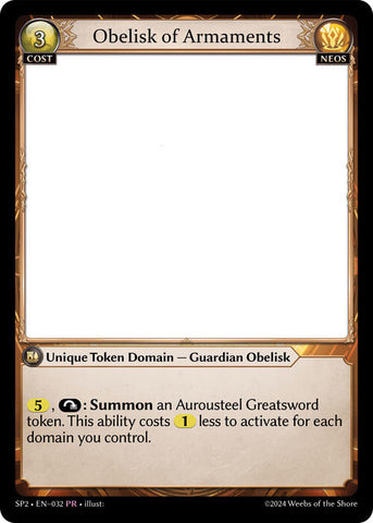 Obelisk of Armaments (032) [Supporter Pack 2]