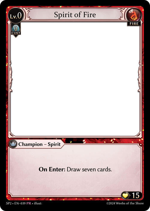 Spirit of Fire (039) [Supporter Pack 2] | Webway Games