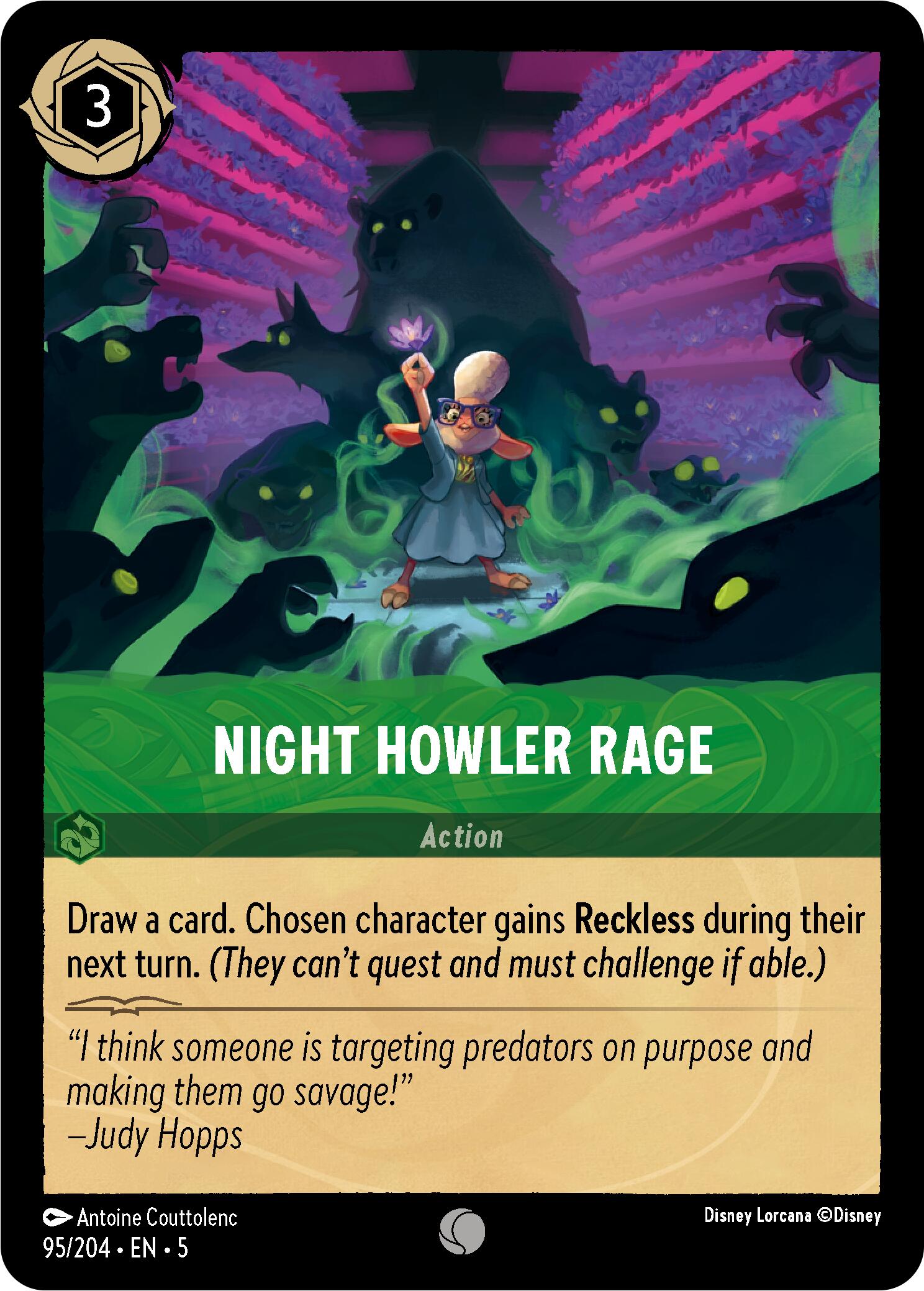 Night Howler Rage (95/204) [Shimmering Skies] | Webway Games