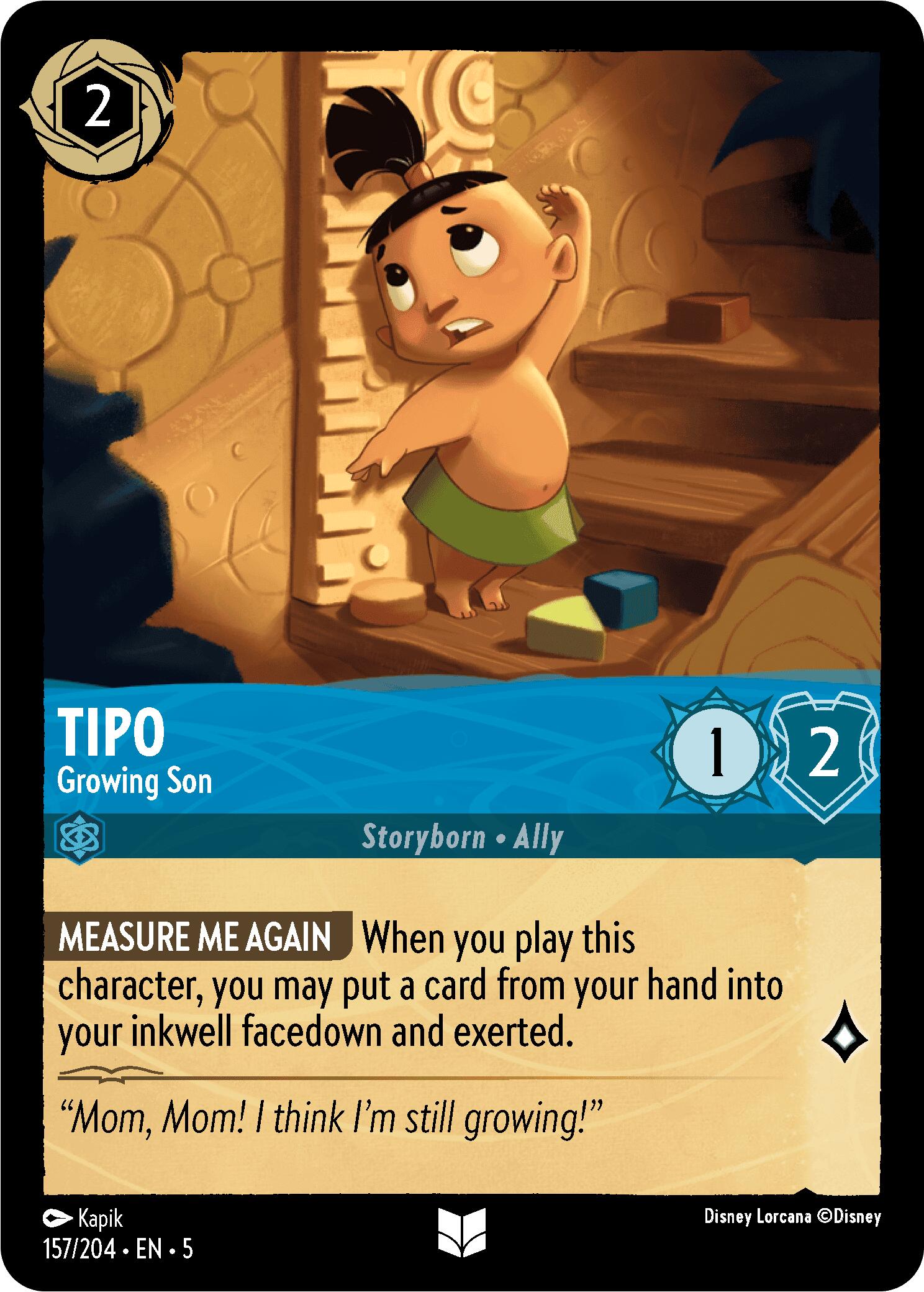 Tipo - Growing Son (157/204) [Shimmering Skies] | Webway Games