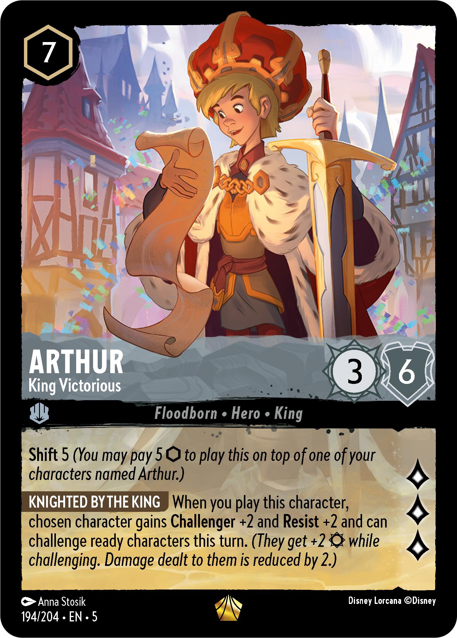 Arthur - King Victorious (194/204) [Shimmering Skies] | Webway Games