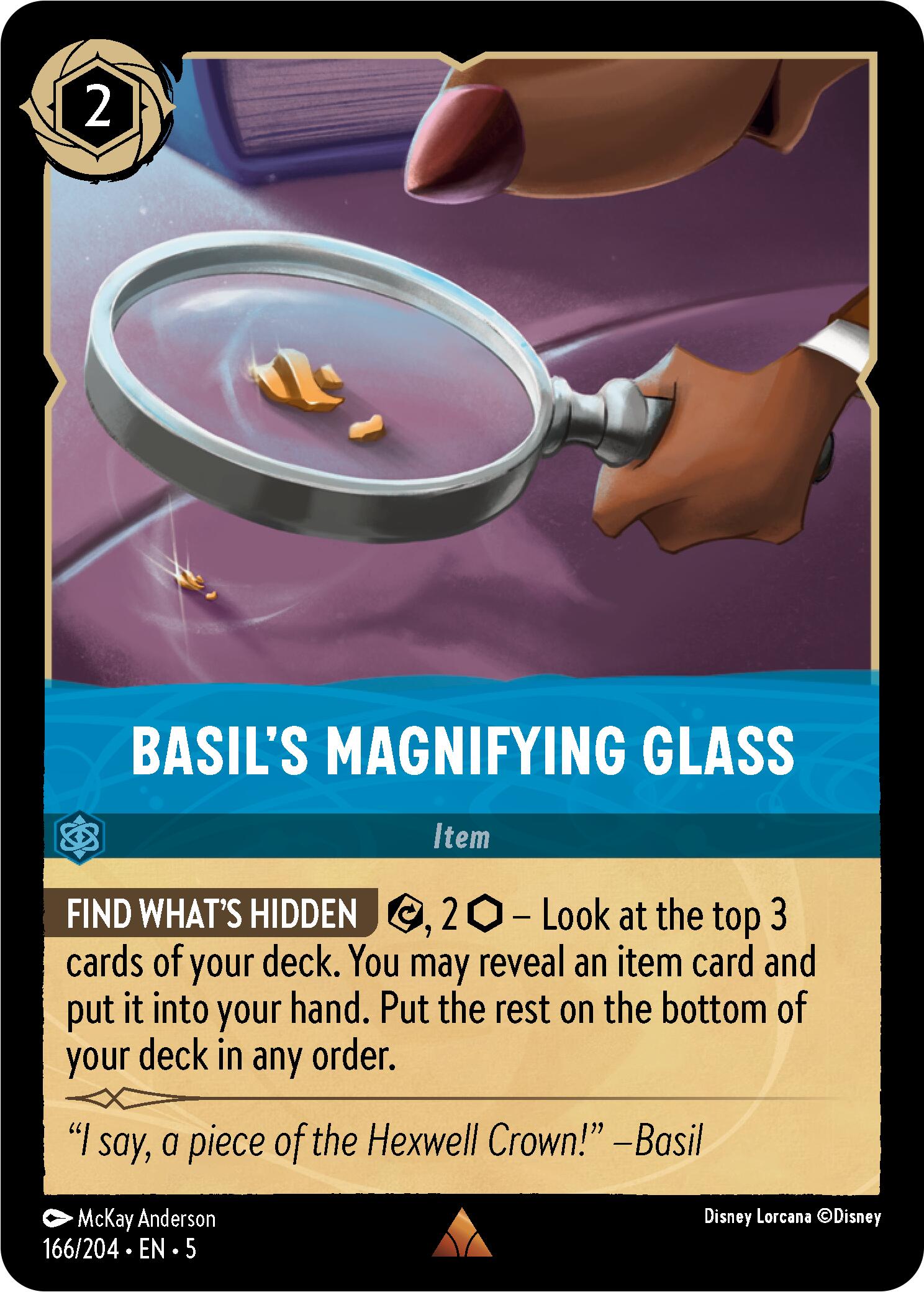 Basil's Magnifying Glass (166/204) [Shimmering Skies] | Webway Games