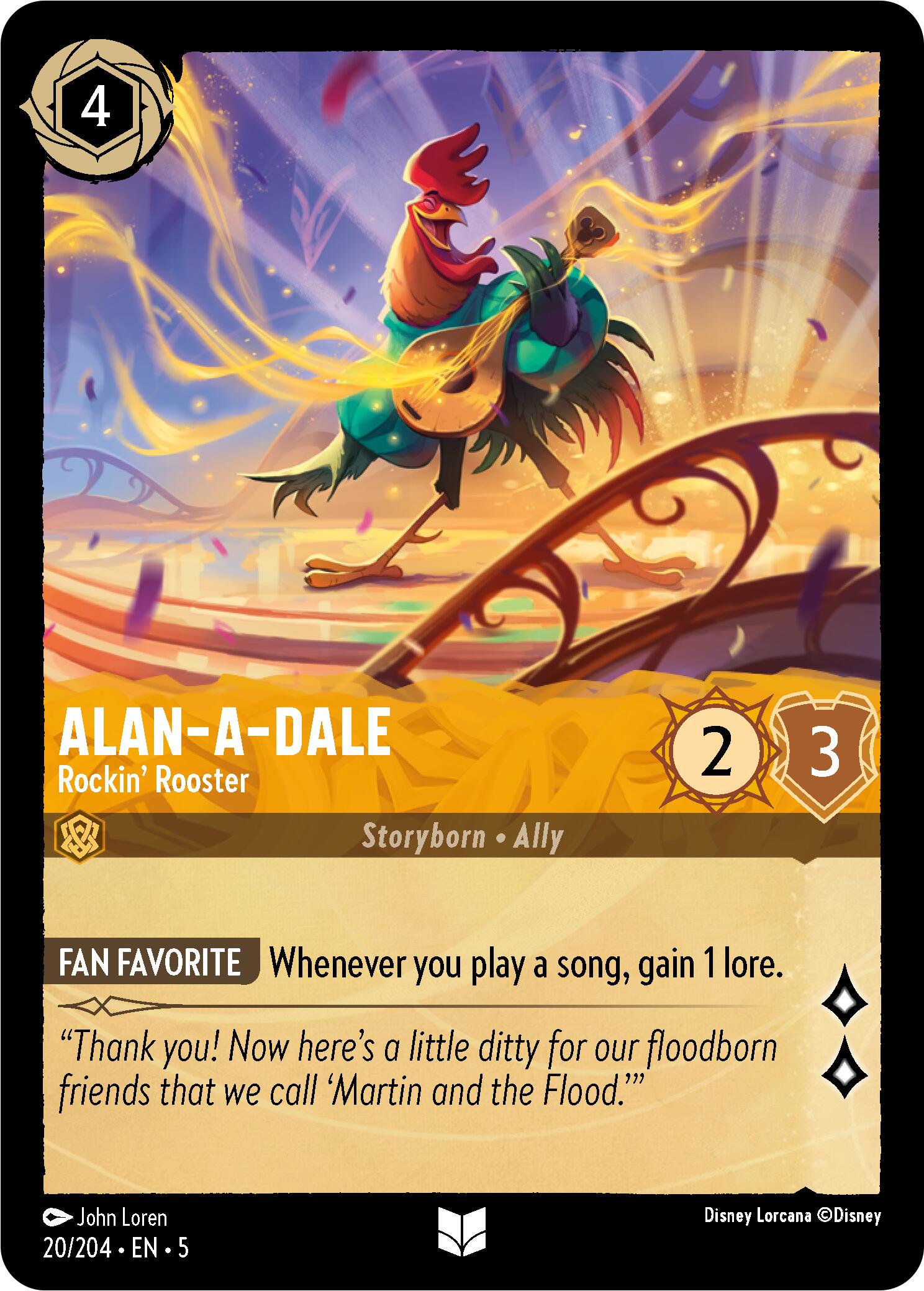 Alan-A-Dale - Rockin' Rooster (20/204) [Shimmering Skies] | Webway Games