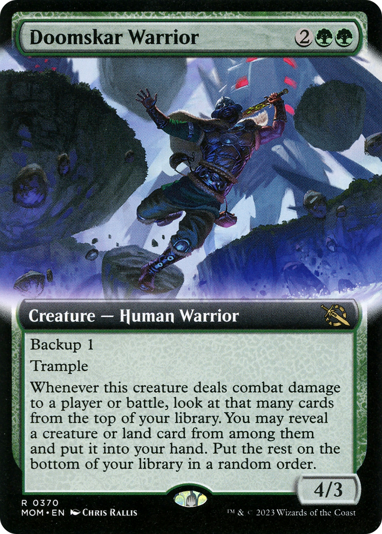 Doomskar Warrior (Extended Art) [March of the Machine] | Webway Games