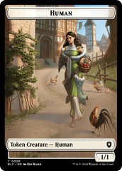 Human // Soldier Double-Sided Token [Bloomburrow Commander Tokens] | Webway Games