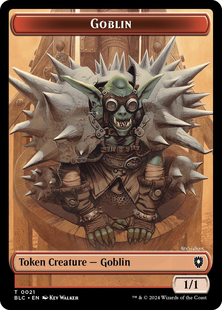 Goblin // Thopter Double-Sided Token [Bloomburrow Commander Tokens] | Webway Games