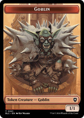 Goblin // Thopter Double-Sided Token [Bloomburrow Commander Tokens] | Webway Games