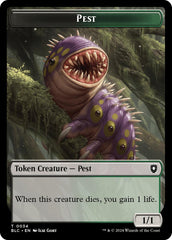 Pest // Shapeshifter Double-Sided Token [Bloomburrow Commander Tokens] | Webway Games