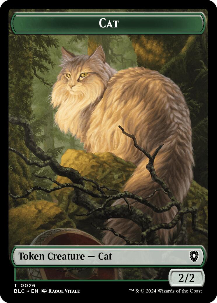 Cat // Treasure Double-Sided Token [Bloomburrow Commander Tokens] | Webway Games