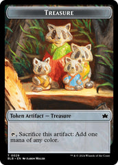 Saproling // Treasure Double-Sided Token [Bloomburrow Commander Tokens] | Webway Games
