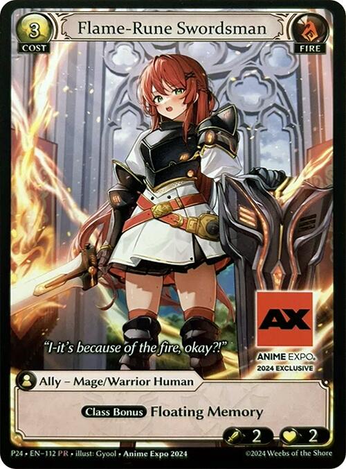 Flame-Rune Swordsman (112) [Promotional Cards] | Webway Games