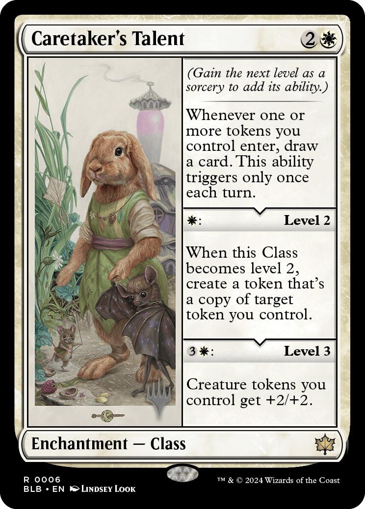 Caretaker's Talent (Promo Pack) [Bloomburrow Promos] | Webway Games