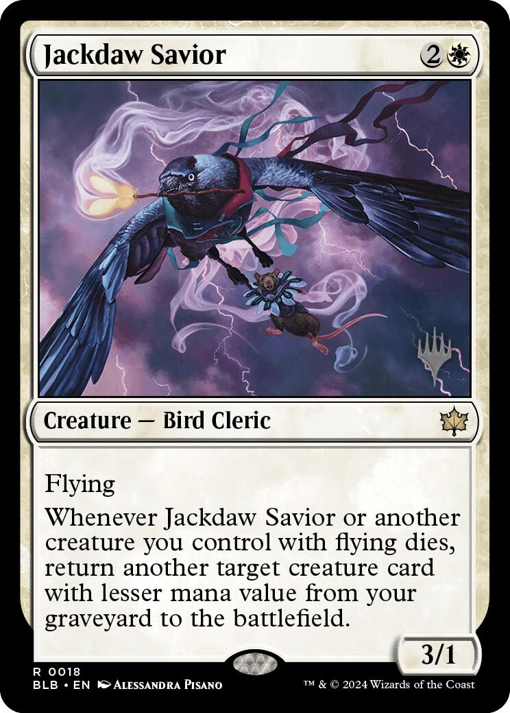 Jackdaw Savior (Promo Pack) [Bloomburrow Promos] | Webway Games