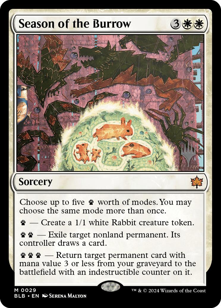 Season of the Burrow (Promo Pack) [Bloomburrow Promos] | Webway Games