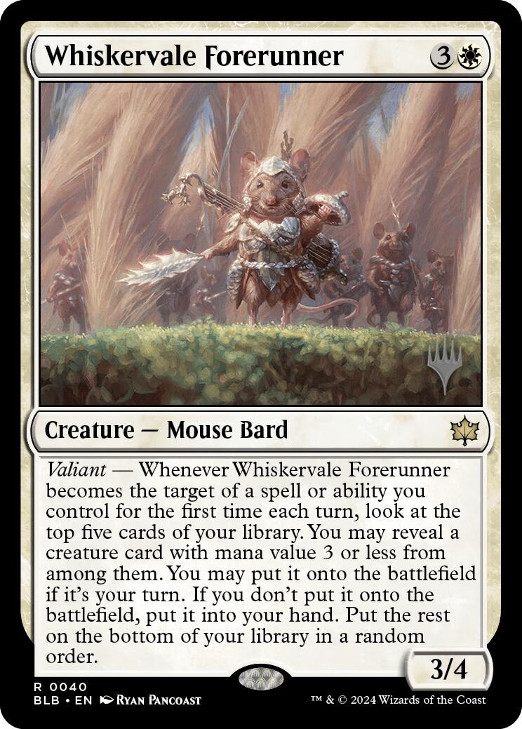 Whiskervale Forerunner (Promo Pack) [Bloomburrow Promos] | Webway Games