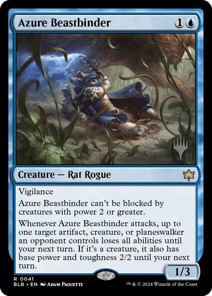 Azure Beastbinder (Promo Pack) [Bloomburrow Promos] | Webway Games