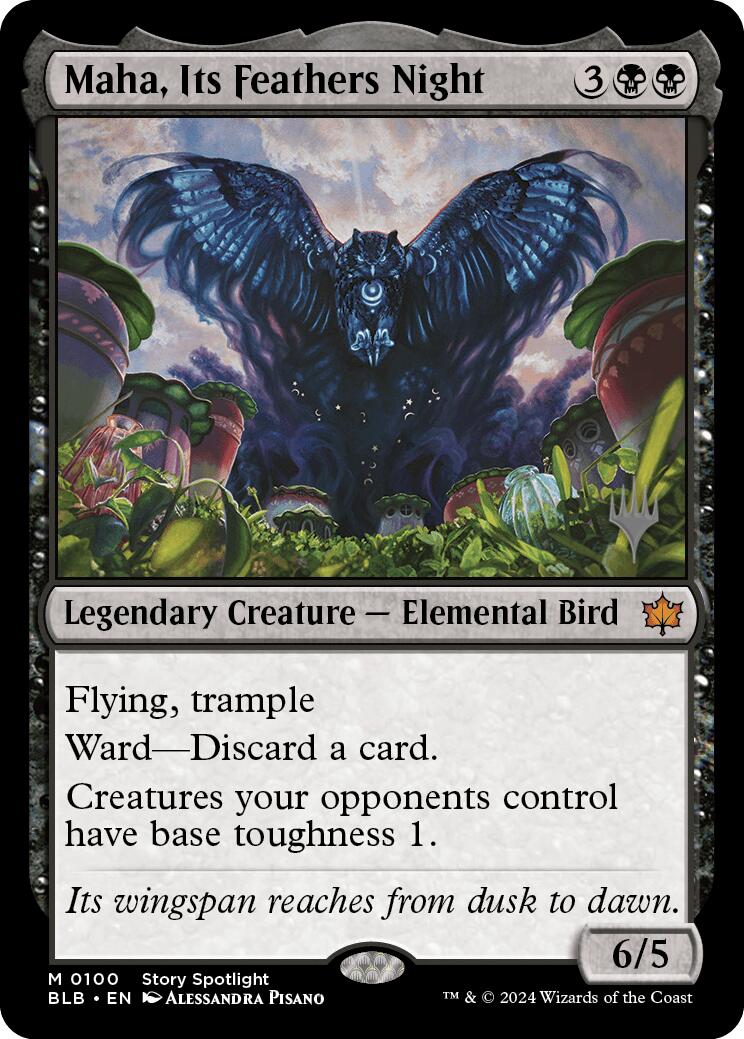 Maha, Its Feathers Night (Promo Pack) [Bloomburrow Promos] | Webway Games