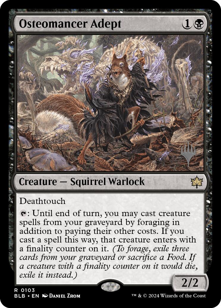 Osteomancer Adept (Promo Pack) [Bloomburrow Promos] | Webway Games