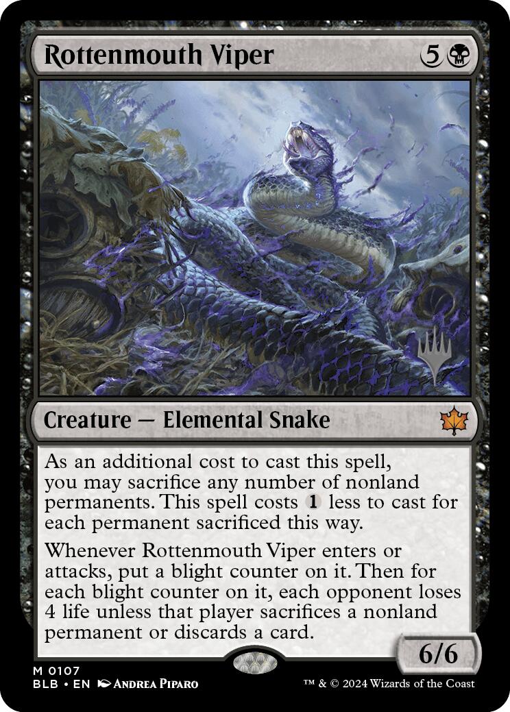 Rottenmouth Viper (Promo Pack) [Bloomburrow Promos] | Webway Games