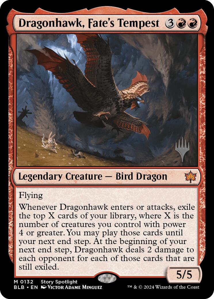 Dragonhawk, Fate's Tempest (Promo Pack) [Bloomburrow Promos] | Webway Games