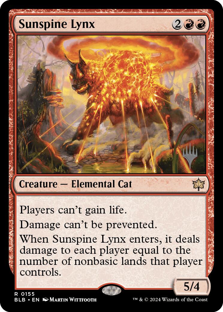 Sunspine Lynx (Promo Pack) [Bloomburrow Promos] | Webway Games