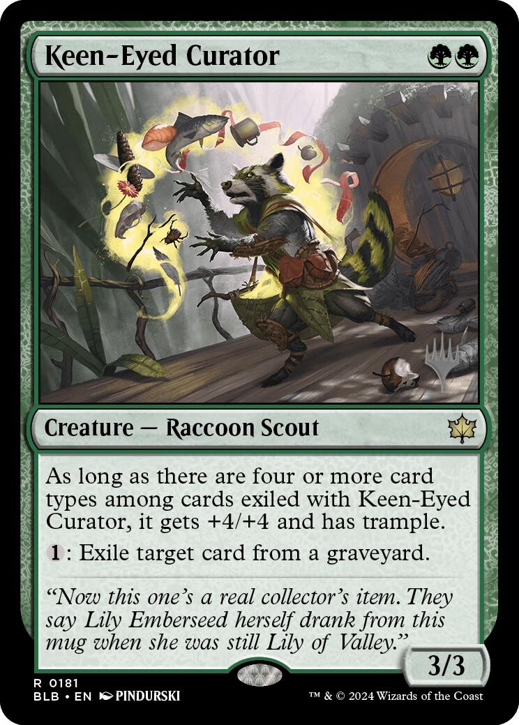 Keen-Eyed Curator (Promo Pack) [Bloomburrow Promos] | Webway Games