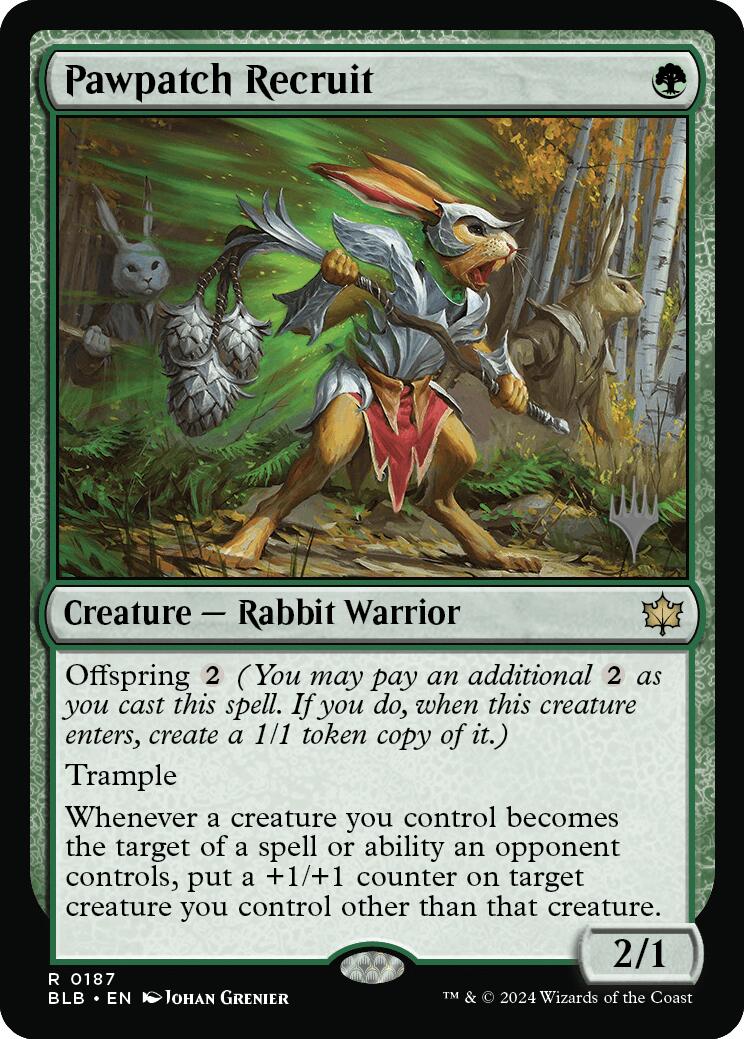 Pawpatch Recruit (Promo Pack) [Bloomburrow Promos] | Webway Games