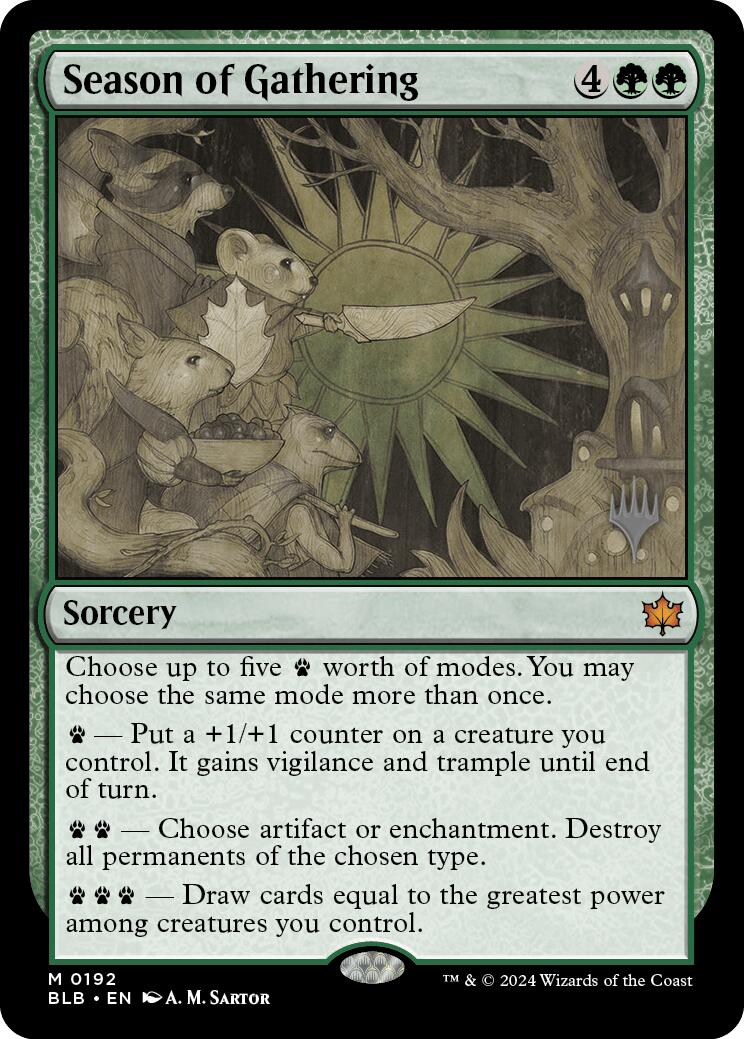 Season of Gathering (Promo Pack) [Bloomburrow Promos] | Webway Games