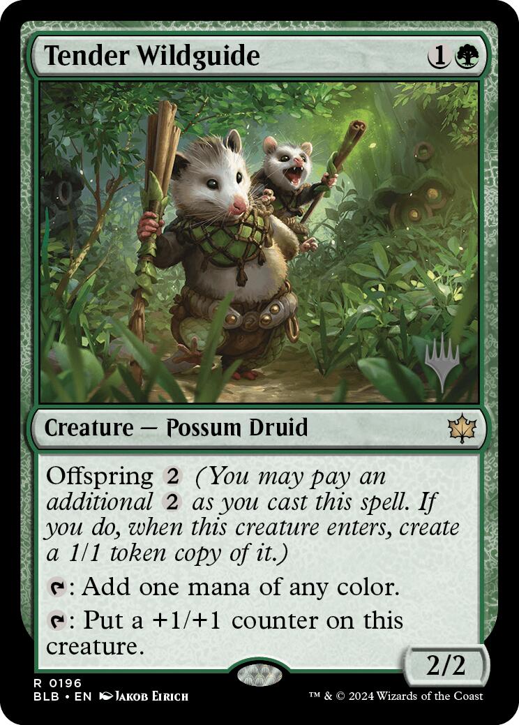 Tender Wildguide (Promo Pack) [Bloomburrow Promos] | Webway Games
