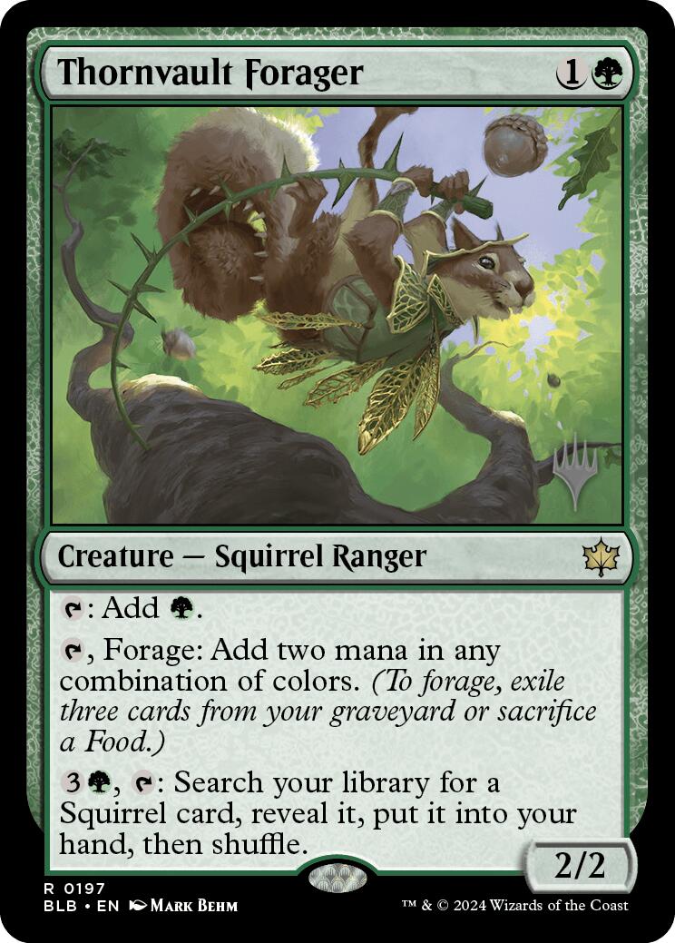 Thornvault Forager (Promo Pack) [Bloomburrow Promos] | Webway Games