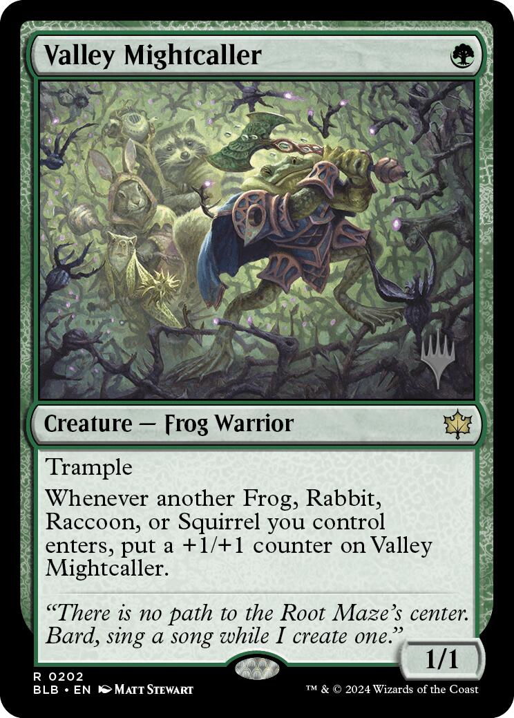 Valley Mightcaller (Promo Pack) [Bloomburrow Promos] | Webway Games