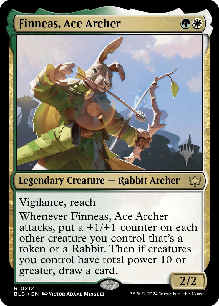 Finneas, Ace Archer (Promo Pack) [Bloomburrow Promos] | Webway Games