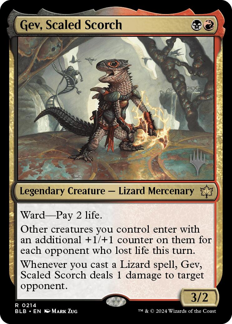 Gev, Scaled Scorch (Promo Pack) [Bloomburrow Promos] | Webway Games