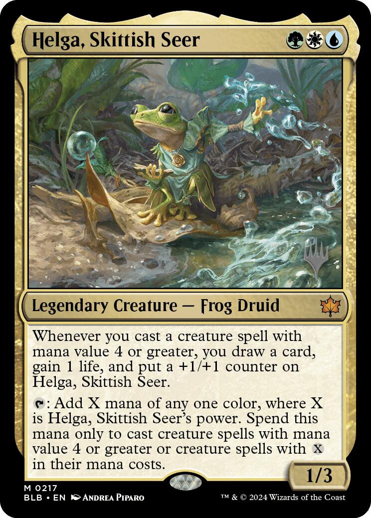 Helga, Skittish Seer (Promo Pack) [Bloomburrow Promos] | Webway Games