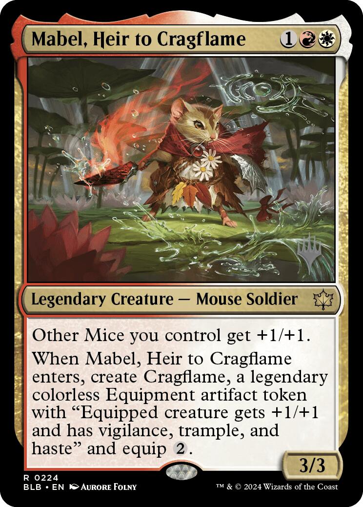 Mabel, Heir to Cragflame (Promo Pack) [Bloomburrow Promos] | Webway Games
