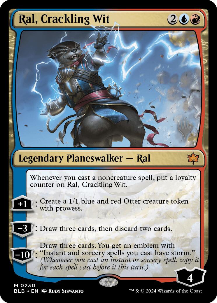 Ral, Crackling Wit (Promo Pack) [Bloomburrow Promos] | Webway Games