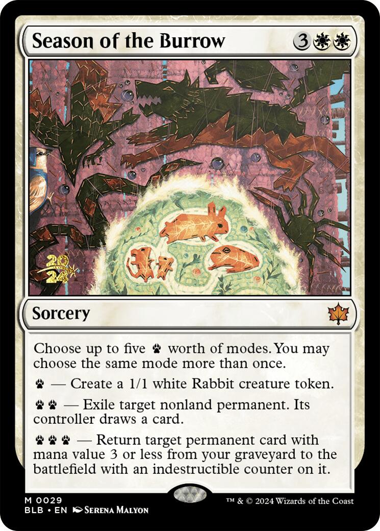 Season of the Burrow [Bloomburrow Prerelease Promos] | Webway Games