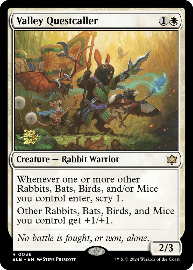 Valley Questcaller [Bloomburrow Prerelease Promos] | Webway Games