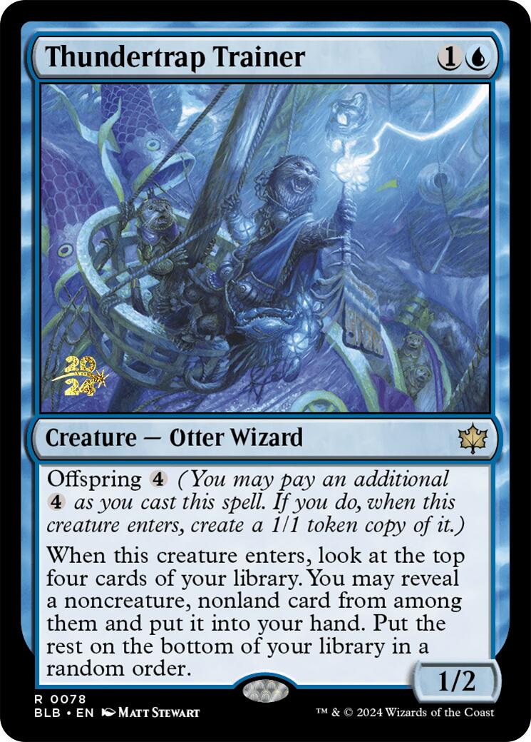 Thundertrap Trainer [Bloomburrow Prerelease Promos] | Webway Games