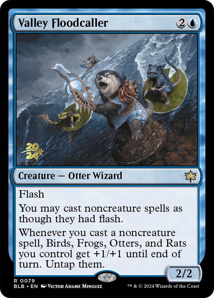 Valley Floodcaller [Bloomburrow Prerelease Promos] | Webway Games